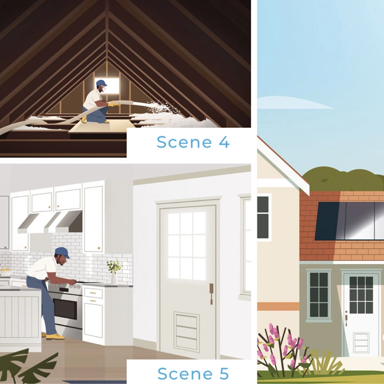 Renewable energy company video planning and storyboarding