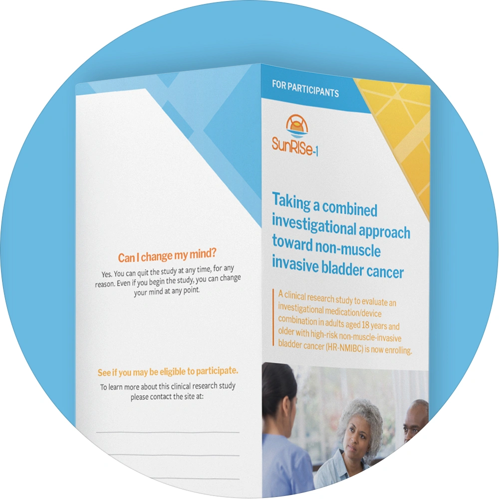 Clinical trial for bladder cancer patient recruitment branding
