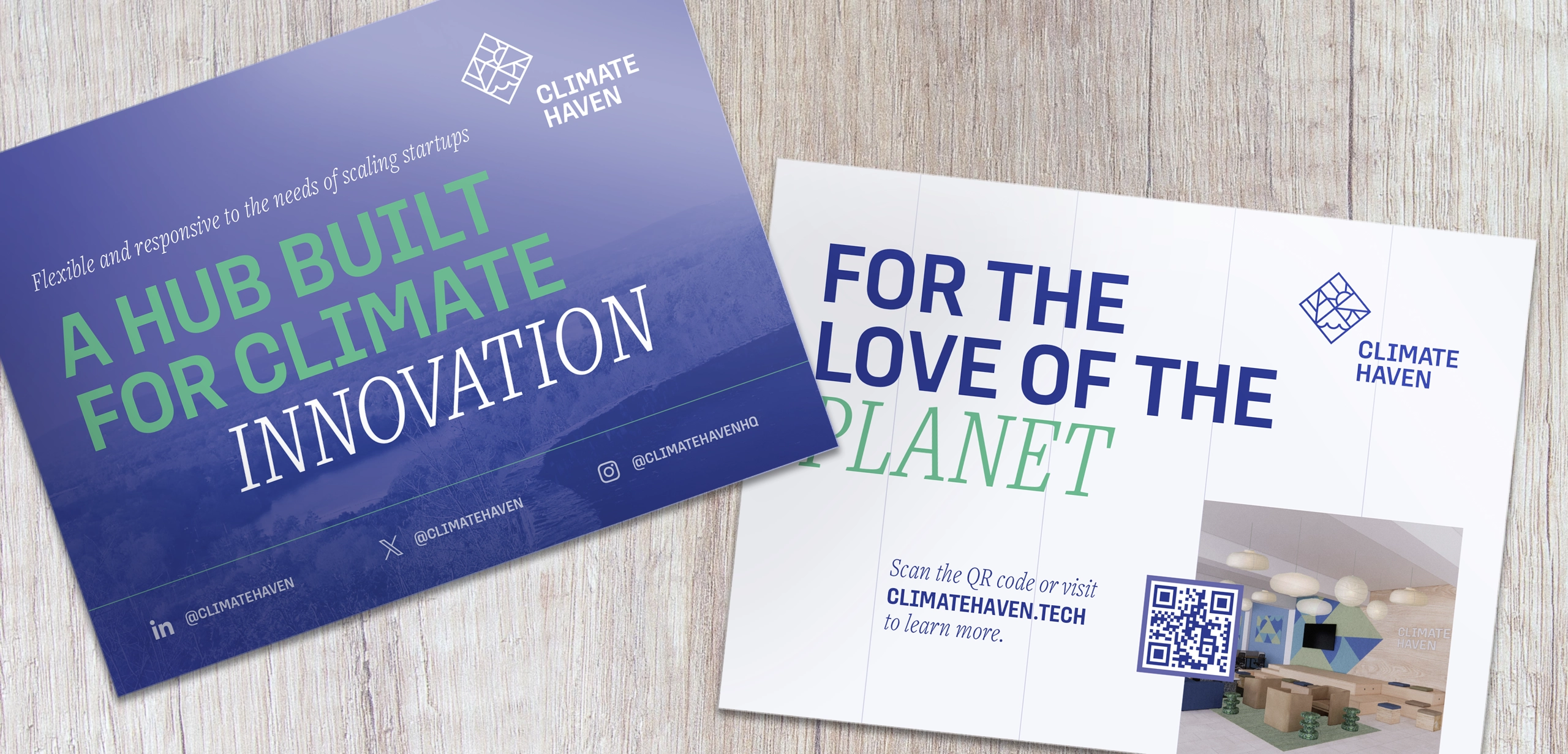 Clean energy company print collateral creation
